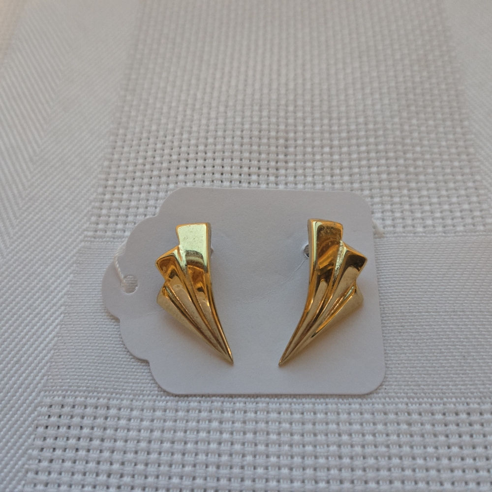 Vintage Gold Geometric Earrings